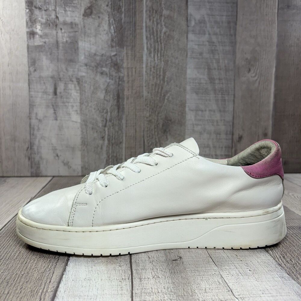 RKO Rylko Women's Size 7.5 Casual Sneakers Leather Lace Up Low Top Shoes White - Picture 8 of 15